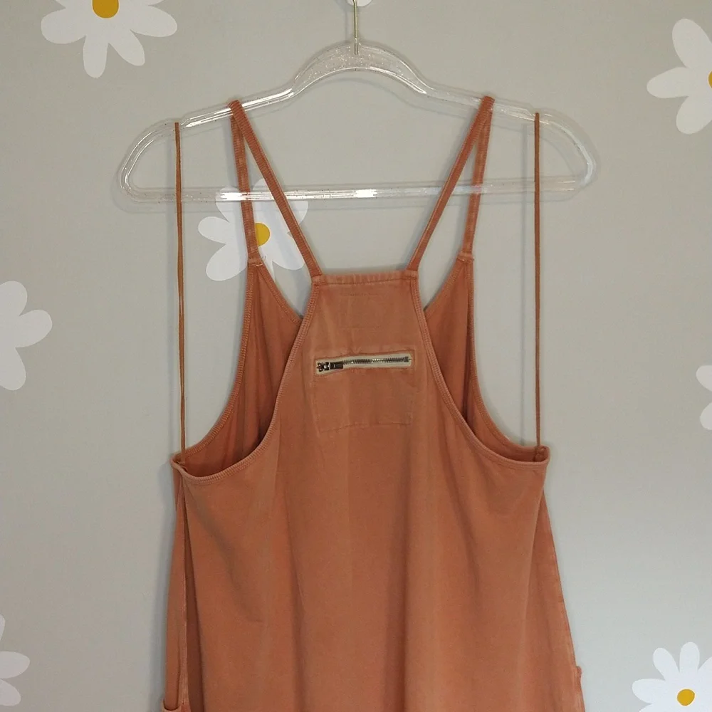 Free People Hotshot Romper In Cedar (Earthy Terracotta Orange) - Picture 12 of 14